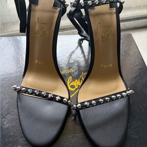 Christian Louboutin Black Studded Heels